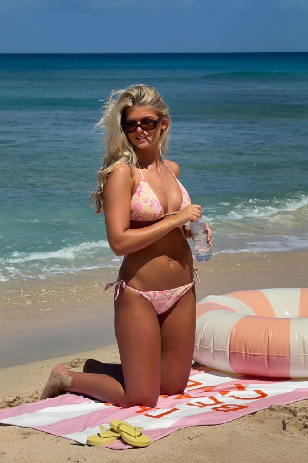 Gina Tricot 14+ cora cheeky bikini botto Rosa New