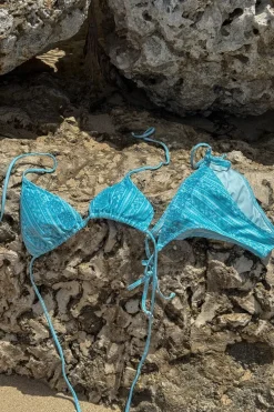 Gina Tricot 14+ cora cheeky bikini botto Blå Discount