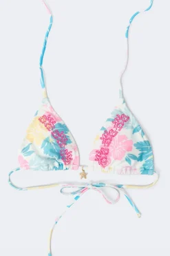 Gina Tricot 14+ cora triange bikini top Blå Discount