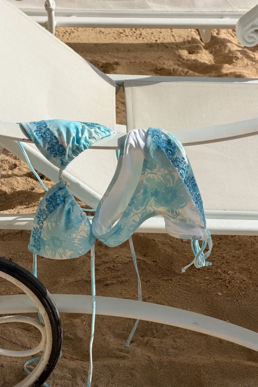 Gina Tricot 14+ cora triange bikini top Blå Sale
