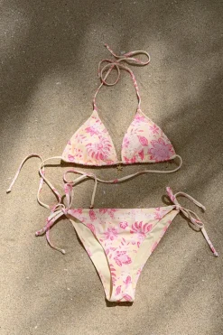 Gina Tricot 14+ cora triange bikini top Rosa Outlet