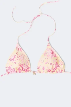 Gina Tricot 14+ cora triange bikini top Rosa Outlet