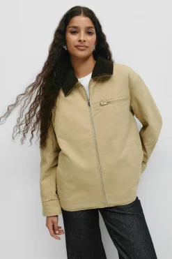 Gina Tricot Corduroy coar jacket Beige