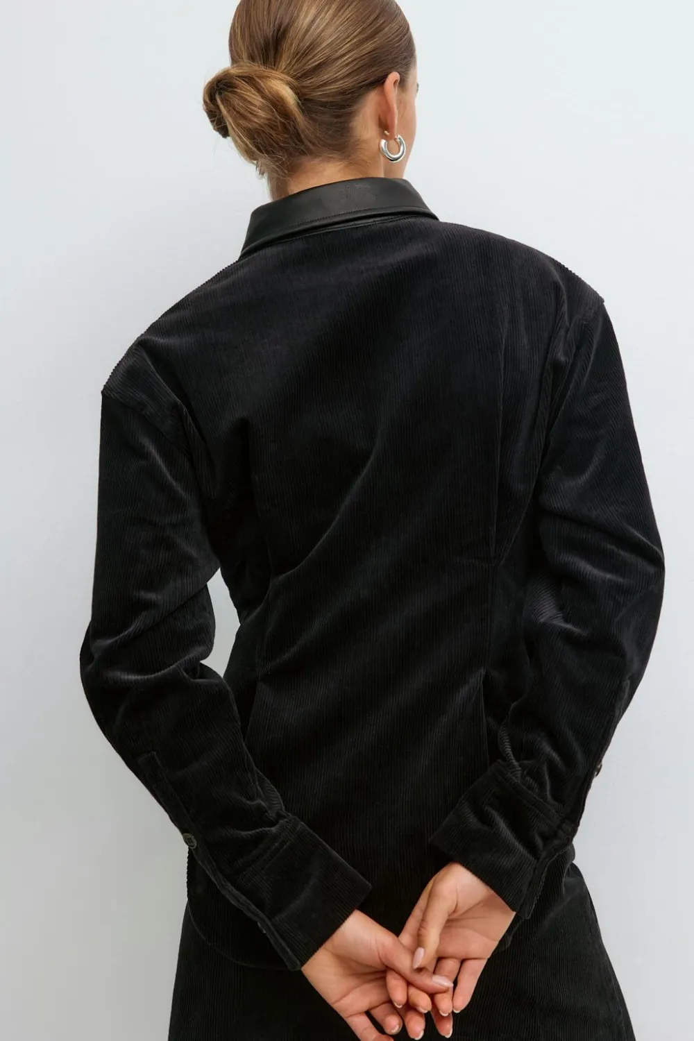 Gina Tricot Corduroy hirt Svart