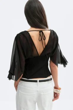 Gina Tricot Coret top Svart Best
