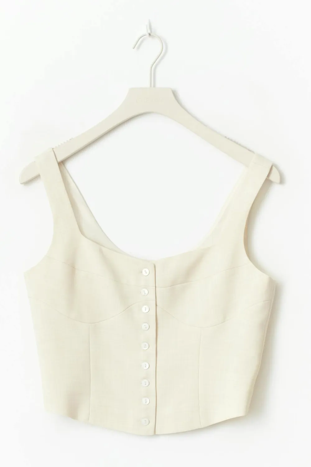 Gina Tricot Corset vest Hvit Discount