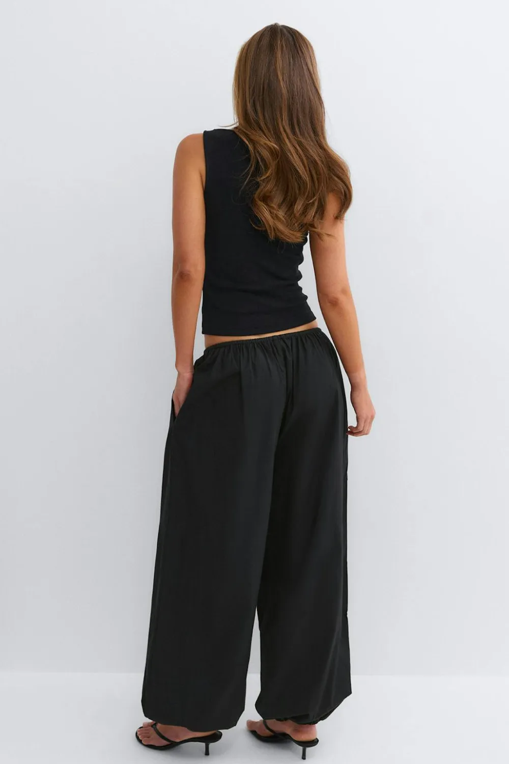 Gina Tricot Cotton baoon trouer Svart Outlet