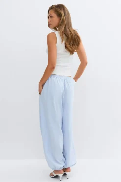 Gina Tricot Cotton baoon trouer Blå Hot