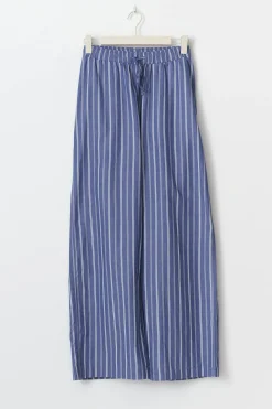 Gina Tricot Cotton popin trouer Blå