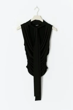 Gina Tricot Cowneck carf top Svart Best