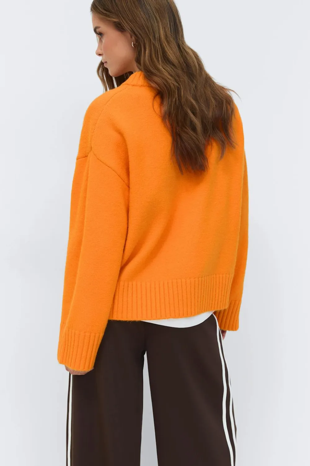 Gina Tricot Crew neck knitted weater Oransje Best