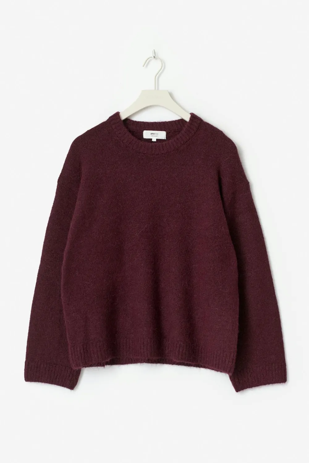 Gina Tricot Crew neck knitted weater Rød Hot