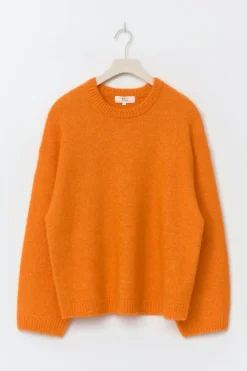 Gina Tricot Crew neck knitted weater Oransje Outlet
