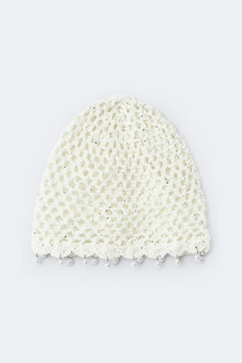 Gina Tricot Crochet beanie Hvit Best