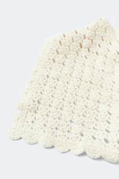 Gina Tricot Crochet head scarf Hvit Discount