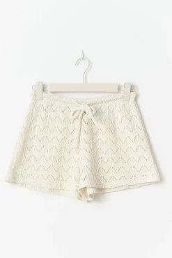 Gina Tricot Crochet hort Hvit Sale