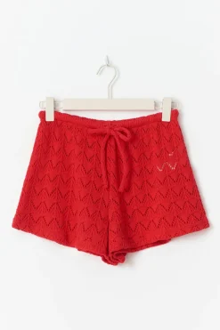 Gina Tricot Crochet hort Rød Online