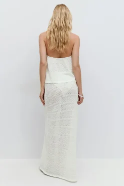 Gina Tricot Crochet kirt Hvit Online