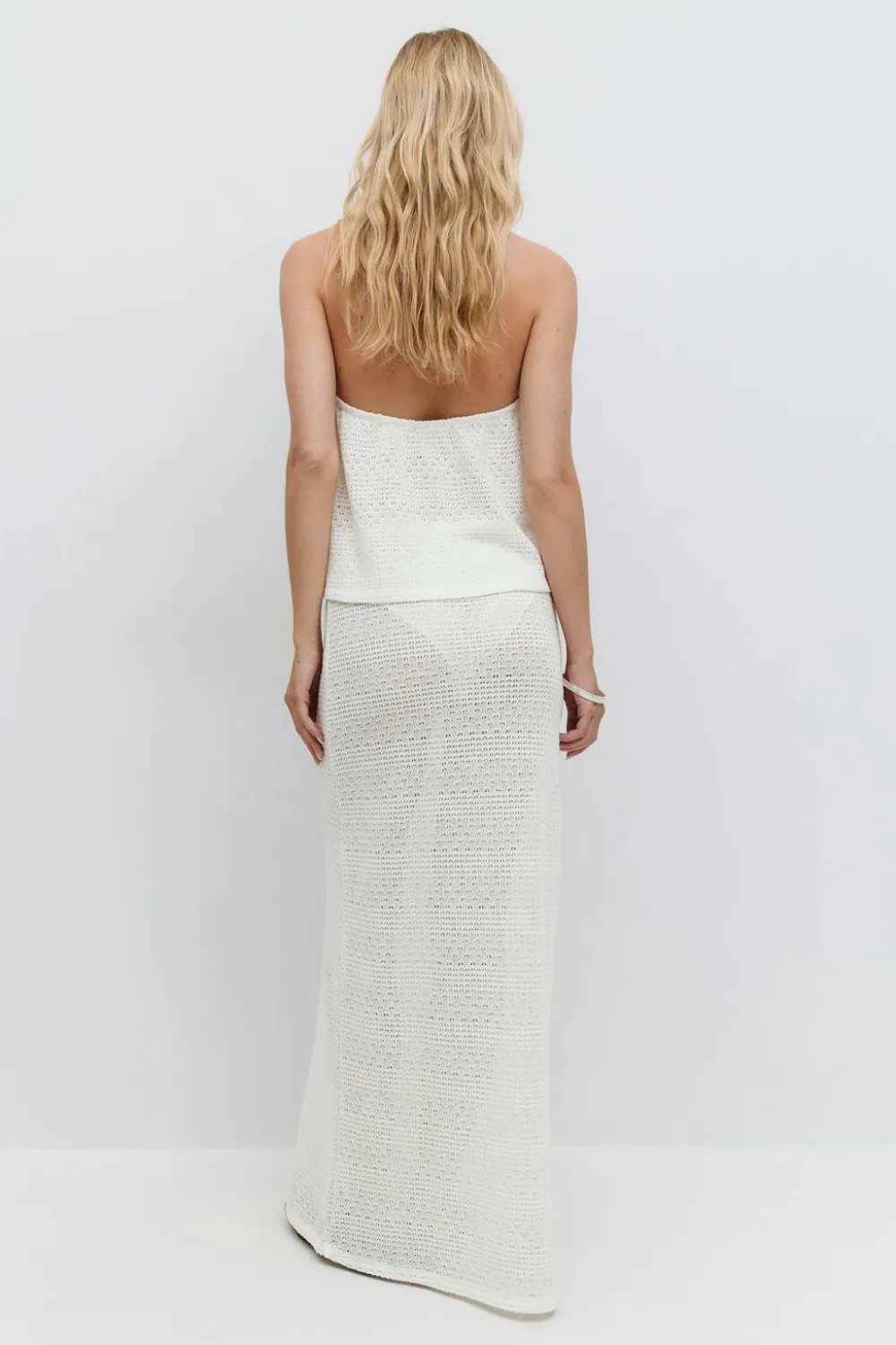 Gina Tricot Crochet kirt Hvit Online
