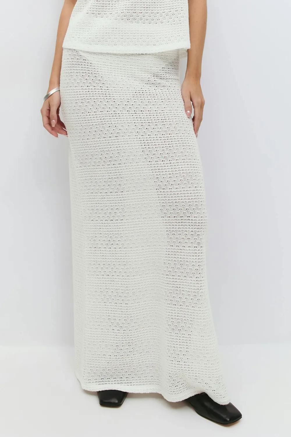 Gina Tricot Crochet kirt Hvit Online