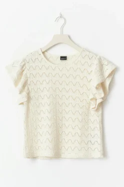 Gina Tricot Crochet top Hvit Hot