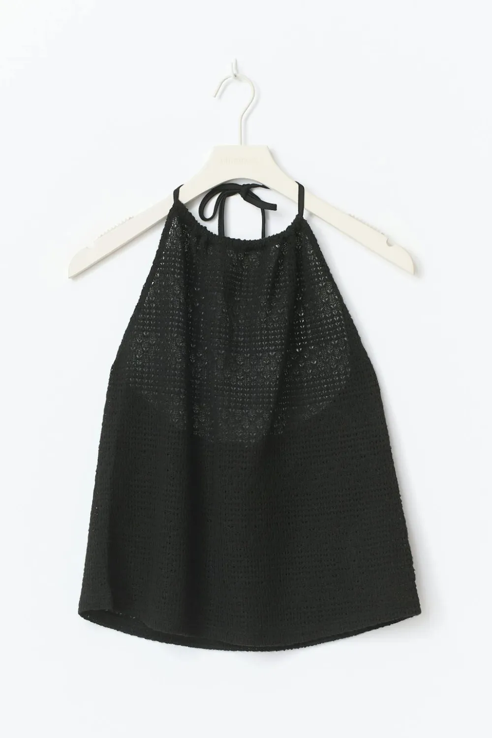 Gina Tricot Crochet top Svart