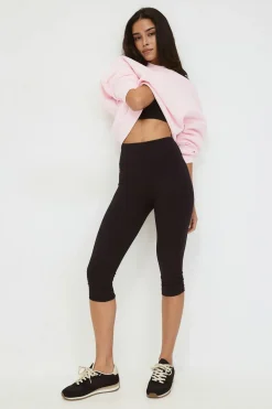 Gina Tricot Crop crewneck weater Rosa New