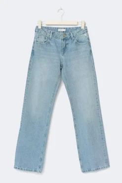 Gina Tricot Crush straight jeans Blå Outlet