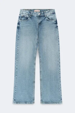 Gina Tricot Crush straight jeans Blå Clearance