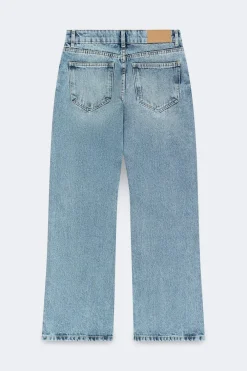 Gina Tricot Crush straight jeans Blå Clearance