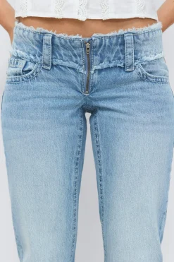 Gina Tricot 14+ cut off ooe jean Blå Best