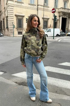 Gina Tricot 14+ cut off ooe jean ta Blå Sale