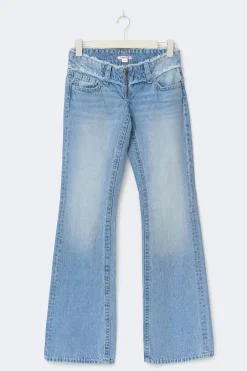 Gina Tricot 14+ cut off ooe jean ta Blå Sale