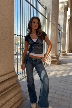 Gina Tricot 14+ deowow fare jean Blå Outlet
