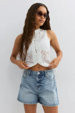 Gina Tricot Denim dream shorts Blå Online