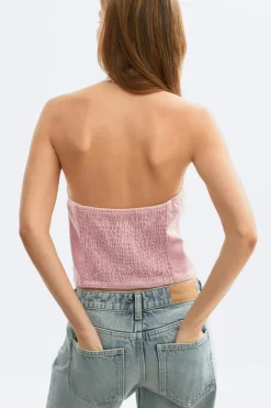 Gina Tricot Deni haterneck top Rosa Discount