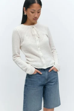 Gina Tricot Denim jorts Blå