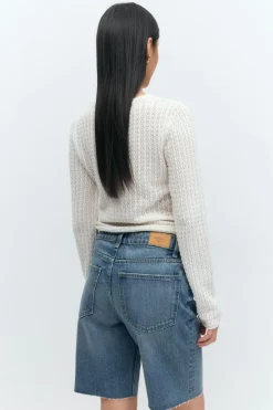 Gina Tricot Denim jorts Blå