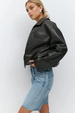 Gina Tricot Denim jorts Blå