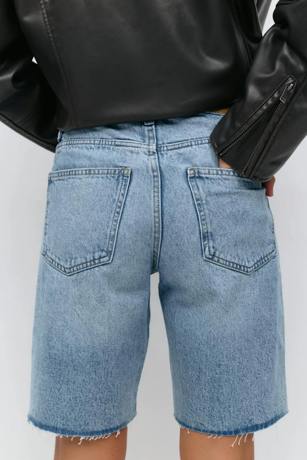 Gina Tricot Denim jorts Blå