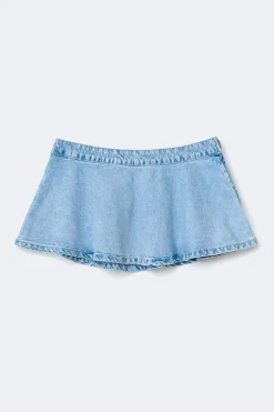 Gina Tricot Deni ini kirt Blå Online