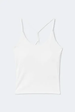 Gina Tricot Detaied back yoga inget Hvit Clearance