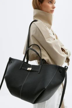 Gina Tricot Detail strap tote bag Svart New