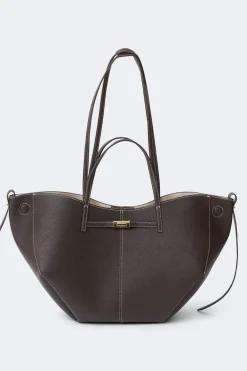 Gina Tricot Detail strap tote bag Brun New