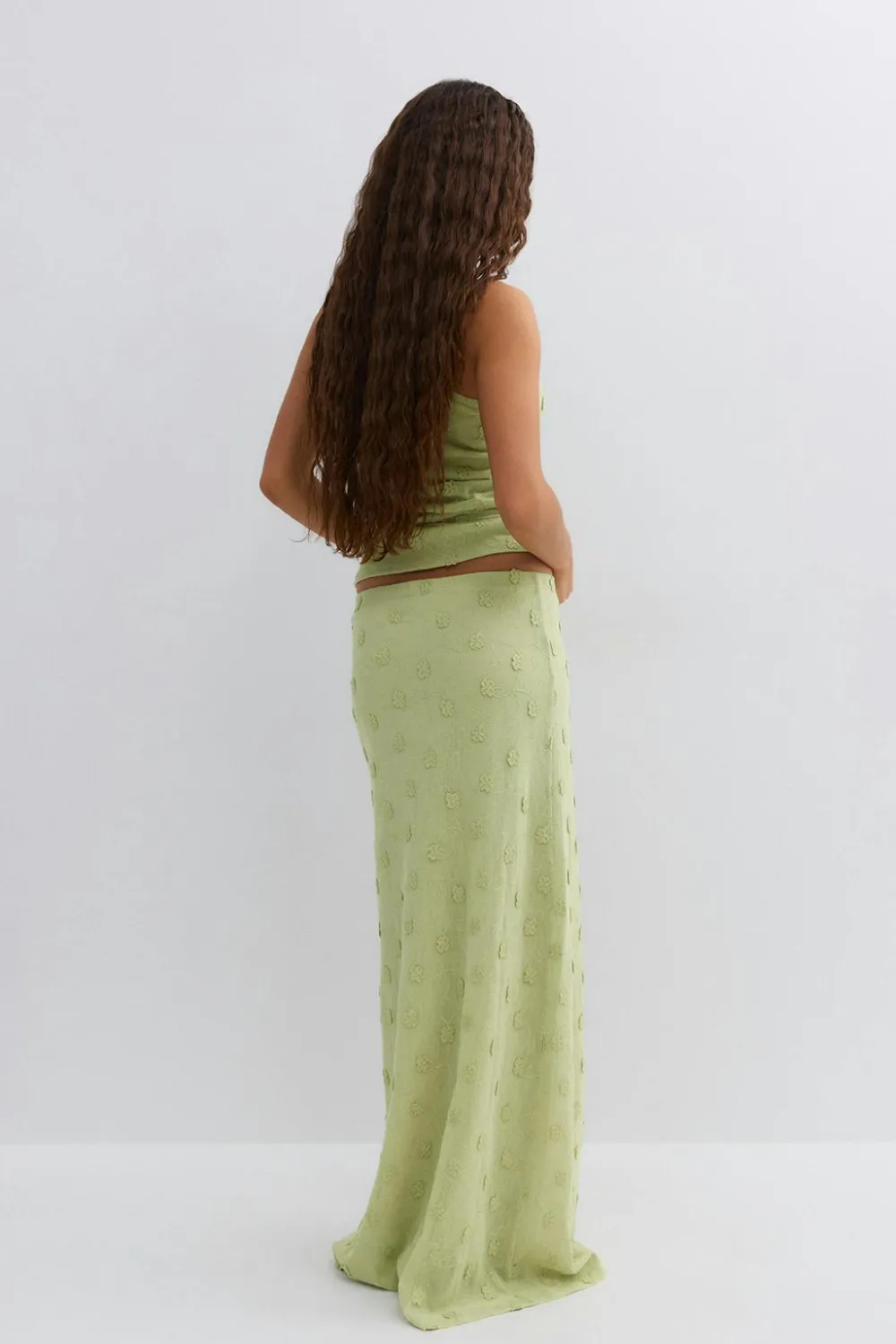 Gina Tricot 3d fora axi kirt Grønn New