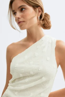 Gina Tricot 3d one houder top Hvit