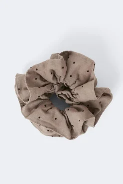 Gina Tricot Dotted scrunchie Svart Outlet