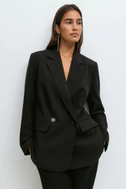 Gina Tricot Doube breated bazer Svart Discount