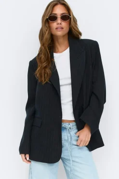 Gina Tricot Doube breated bazer Blå Online