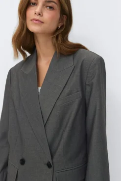 Gina Tricot Doube breated bazer Grå Online